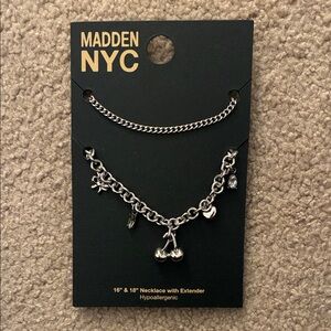 Madden NYC Two Piece 16” & 18” With Extender Necklace Set